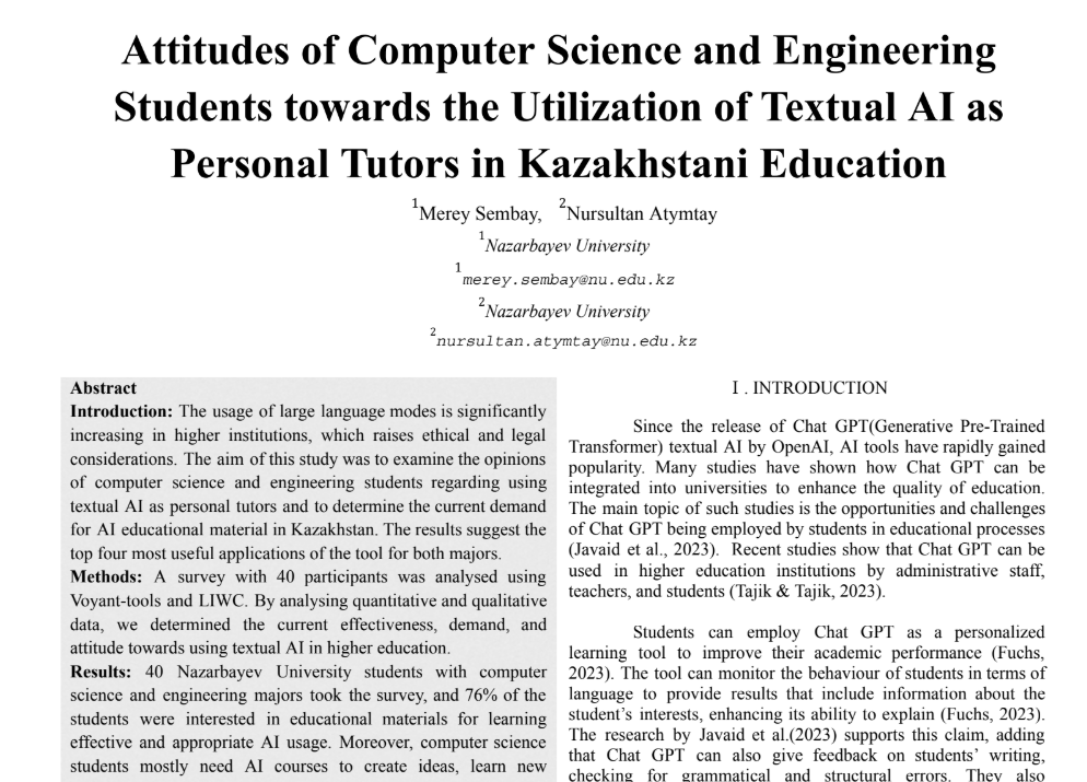Attitudes of CS Students